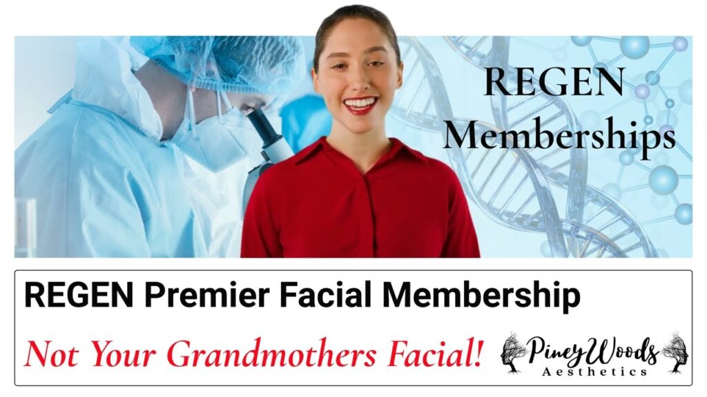 Video Thumbnail: REGEN Premiere Facial Membership | PineyWoods Aesthetics | Bastrop, TX